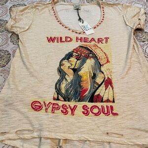 NWT Jaded Gypsy Top, L/XL
